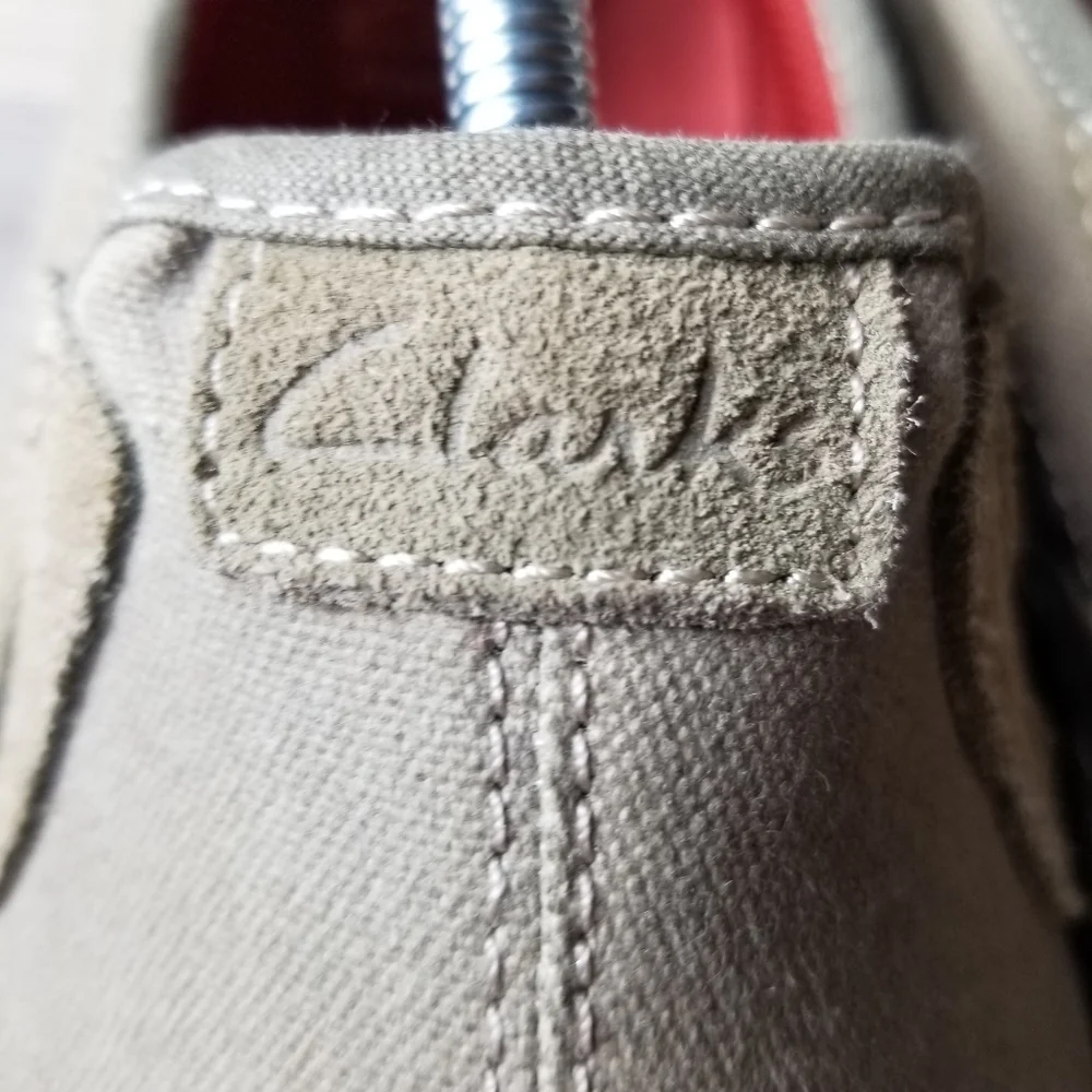 Clarks Collection Canvas Slip On Comfort Deck Boat Beach Loafer Shoes